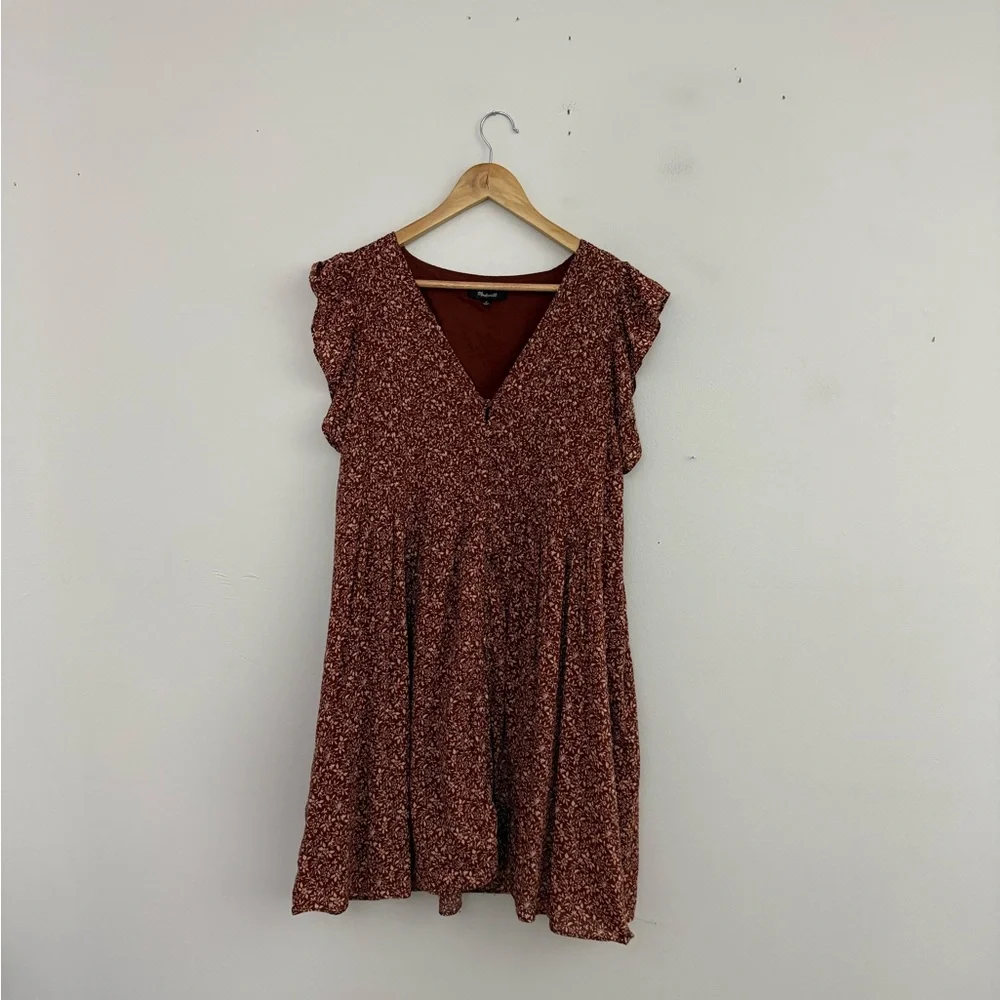 Madewell Pintuck Florentine Floral Mini Dress - Picture 5 of 11